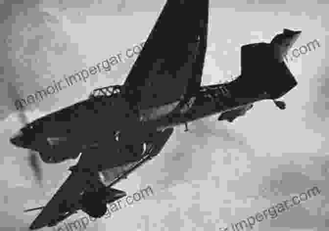 A German Junkers Ju 87 Stuka Dive Bomber In Flight. German Air Force Operations In Support Of The Army