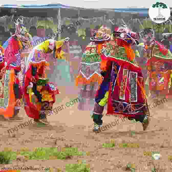 A Group Of Maya People Perform A Traditional Dance In A Colorful Ceremony Indigenous Religion And Cultural Performance In The New Maya World