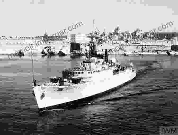 A Majestic Black And White Photograph Of HMS Bermuda Sailing Through The Ocean, Its Sleek Hull Cutting Through The Waves. HMS Bermuda Days Peter Broadbent