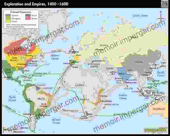 A Map Of The World Showing The Major Trade Routes And Empires During The Age Of Exploration Encyclopedia Of The Atlantic World 1400 1900: Europe Africa And The Americas In An Age Of Exploration Trade And Empires 2 Volumes