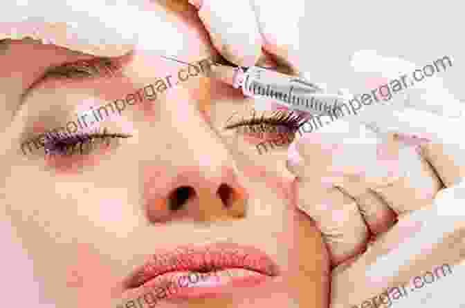 Close Up Of A Woman Receiving A Botox Injection On Her Forehead Botulinum Toxin In Clinical Dermatology