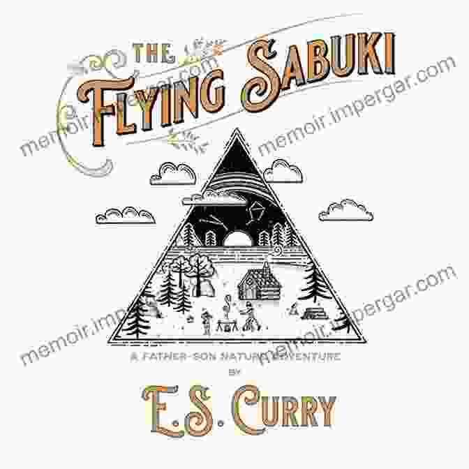 Father And Son Soaring Through The Air On A Flying Sabuki, Set Against A Breathtaking Mountain Backdrop The Flying Sabuki: A Father Son Nature Adventure