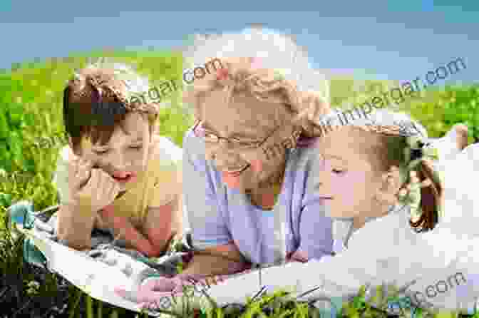 Grandmother Reading A Book To Her Grandchild, Symbolizing The Role Of Grandmothers As A Source Of Wisdom And Guidance. Nana S Love Is Like No Other