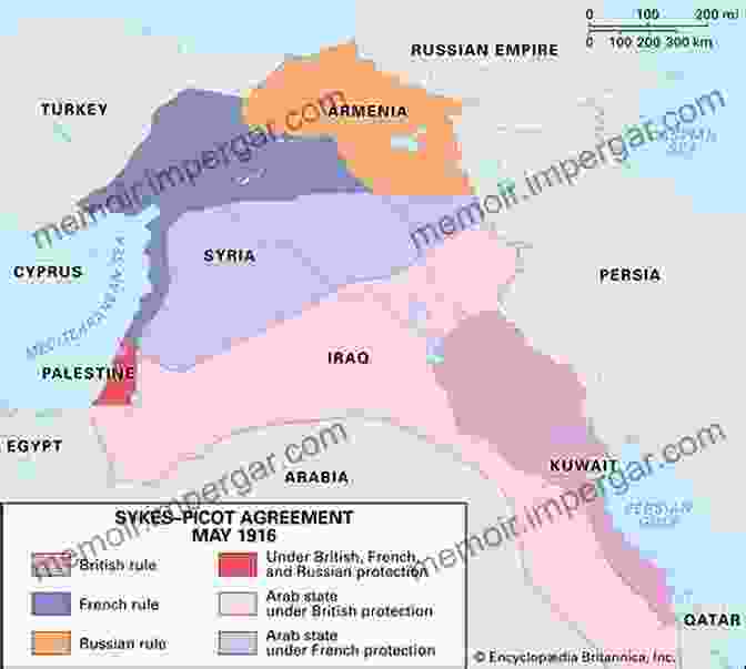 Map Of The Sykes Picot Agreement The Creation Of Iraq 1914 1921