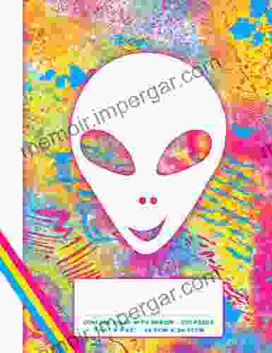 Fun Funky Graffiti Street Style Composition Notebook: Composition Notebook College Medium Ruled With Margin Alien Face