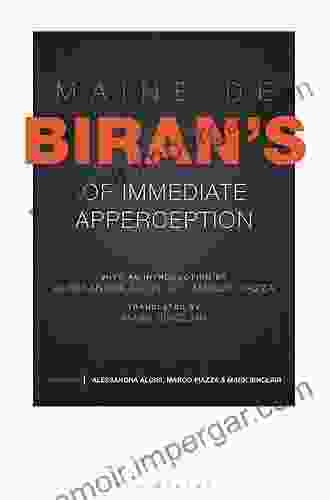 Maine De Biran S Of Immediate Apperception